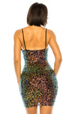 CITY LIGHTS SEQUINED BODYCON DRESS