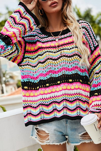 VANESSA CROCHETED SWEATER